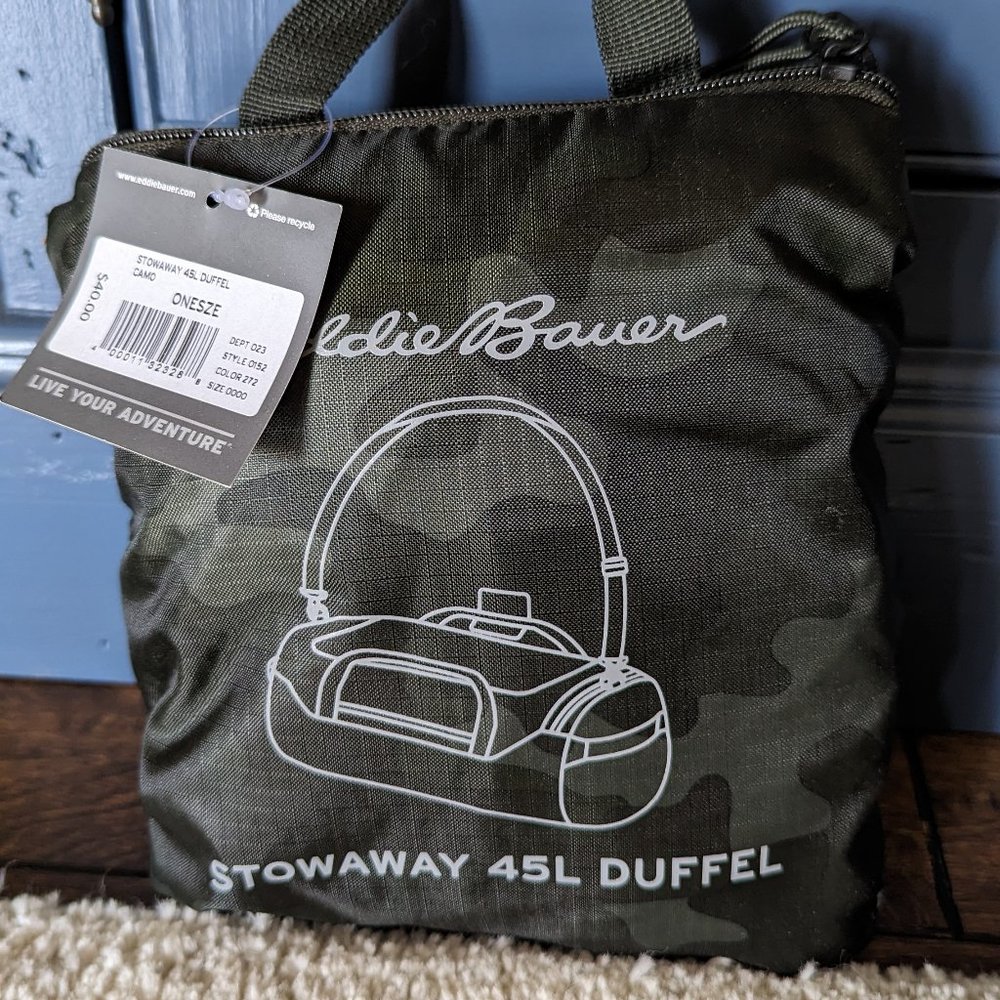 Eddier Bauer stowaway duffel